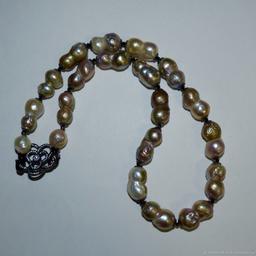 Blackened necklace"MIRROR DOUBLE KASUMI"