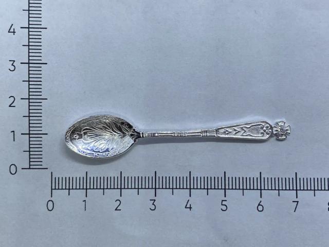 LEPTA Jewelry souvenir Spoon for baptism / for the first tooth made of silver, consecrated